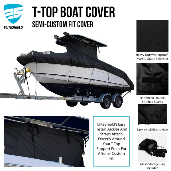 TitanShield T-Top / Hard Top Under Roof Boat Covers - Image 4